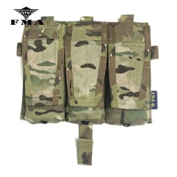 FMA M4 5.56 Triad Magazine Pouch MC Airsoft Tactical Mag Pouch for Tactical Vest AVS JPC Vest Molle Front Panel