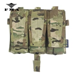 FMA M4 5.56 Triad Magazine Pouch MC Airsoft Tactical Mag Pouch for Tactical Vest AVS JPC Vest Molle Front Panel