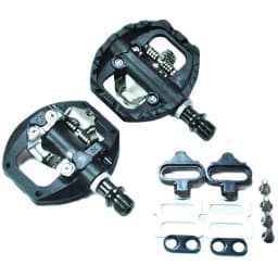 NEW SYUN-LP Black Nylon DU+Bearing MTB Mountain XC Clipless Bike SPD Bicycle Cycling Pedals Inc Cleats Pedal Bicycle Parts