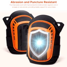 1Pair Work Knee Pads Construction Gel Knee Pads Heavy Duty Comfortable Anti-slip Foam Knee Pads for Cleaning Flooring and Garden