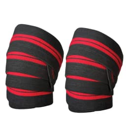 Vigor-Elastic Weightlifting Knee Wrap Bandages, Power Gear, Gym Fitness, Weight Lifting Compression