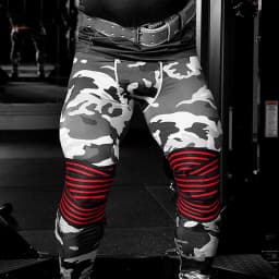 Vigor-Elastic Weightlifting Knee Wrap Bandages, Power Gear, Gym Fitness, Weight Lifting Compression
