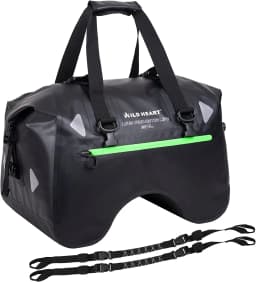 WILD HEART Dry Motorcycle Tail bag 50L With Rope Straps and Inner Pocket Waterproof PVC 500D for Travel,Motorcycle and so on