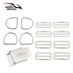 Scuba Diving Adjustable Backplate Harness Set BCD Ultralight Backplane Accessories Crotch Strap Weight Belt Dive Accessories