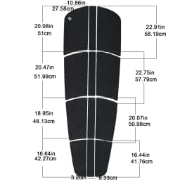 AQUBONA SUP Deck Traction Pad 12 Piece Tail Pads for Stand Up Paddleboard Longboard Surfboard Premium Performance EVA