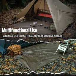 OneTigris Outdoor Tent Footprints Camping Mat 200x120cm 2-Person Waterproof Ground Cover/Tarp/Sheet/Mat High Quality Groundsheet