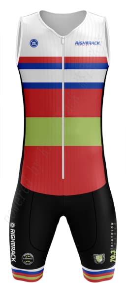2026 World Triathlon MAN70.3 Trisuit Sleeveless Skinsuit Clothing Jumpsuit Swimming Cycling Running City Race RT Apparel
