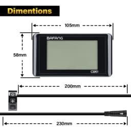 Ebike C961 Display Control Pane for BAFANG BBS01B BBS02B BBSHD Motor Electric Bike Bicycle Components Mid Motor Conversion Kit