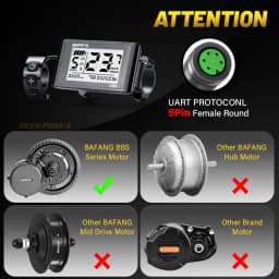 Ebike C961 Display Control Pane for BAFANG BBS01B BBS02B BBSHD Motor Electric Bike Bicycle Components Mid Motor Conversion Kit