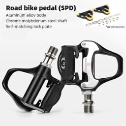ROCKBROS Bike Pedal SPD-SL Cycling Road Bike Bicycle Self-locking Pedals Ultralight Aluminum Alloy 2 Sealed Bearing Bike Parts