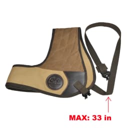 Righty Hunter Leather Protective Shirt Vest for Shotgun Rifle, Recoil Reducer Padding Vest Field Shield with Adjustable Straps
