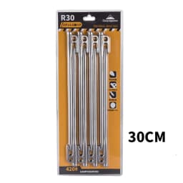 Campingmoon R30-8 Outdoor Camping Pile Nail Camping Accessories 8-Piece Stainless Steel Camp Nail Set