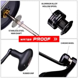 Okuma All Metal Wire Cup Spinning Fishing Boat 5.2:1 4.7:1 Rotating Drum 19KG ResistanceRotating Drum Fishing Drum 3000-6000