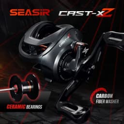 SEASIR Cast X2 Baitcasting Reel 7.3:1 Hybrid Ceramic Bearing Carbon Fiber Washer Dual Bearing System N52 Brake Fishing Reels