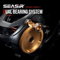 SEASIR Cast X2 Baitcasting Reel 7.3:1 Hybrid Ceramic Bearing Carbon Fiber Washer Dual Bearing System N52 Brake Fishing Reels