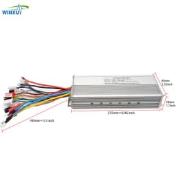 36V 48V 60V 1500W 45A Brushless Motor Universal Dual Mode Controller LCD Speed Display Throttle Set for Electric Scooter Bicycle