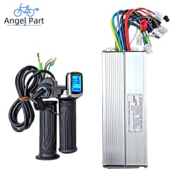 36V 48V 60V 1500W 45A Brushless Motor Universal Dual Mode Controller LCD Speed Display Throttle Set for Electric Scooter Bicycle