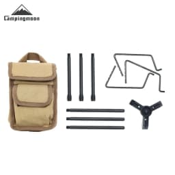 CAMPINGMOON Camping Multifunctional Stove Extension Bracket, Multifunctional Outdoor Portable Stove Head Tripod Bracket