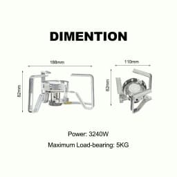 Fire-Maple Windproof Stove Split Gas Burner 3240W Outdoor Hiking Camping with Ignition Device Equipment Lightweight FMS-125PRO
