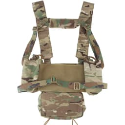 ATFG CAMO Micro Chest Rig with 5.56/7.62 Magazine Holder,Wing Pouches,Dangler Pouch,Fat Strap Shoulder Harness Set