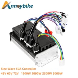 Sine Wave Controller 48V 60V 2500W 72V 3000W Electric Bicycle Brushless DC Controller 50A high power Scooter Motor Controller