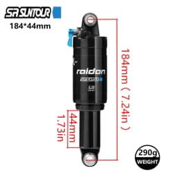 SUNTOUR RAIDON Mountain Bike Shock Absorbers Bicycle Rear Shock Absorber XC Soft Tail Gas Pressure Lock Rear Bladder