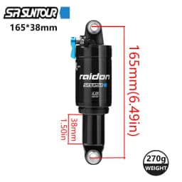 SUNTOUR RAIDON Mountain Bike Shock Absorbers Bicycle Rear Shock Absorber XC Soft Tail Gas Pressure Lock Rear Bladder