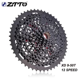 ZTTO MTB 12S 9-50T XD Cassette 9T XD Cassette Black 532g 556% RANGE 12S 9-50T L Cassette Steel 12 Speed Freewheel Sprocket XD K7
