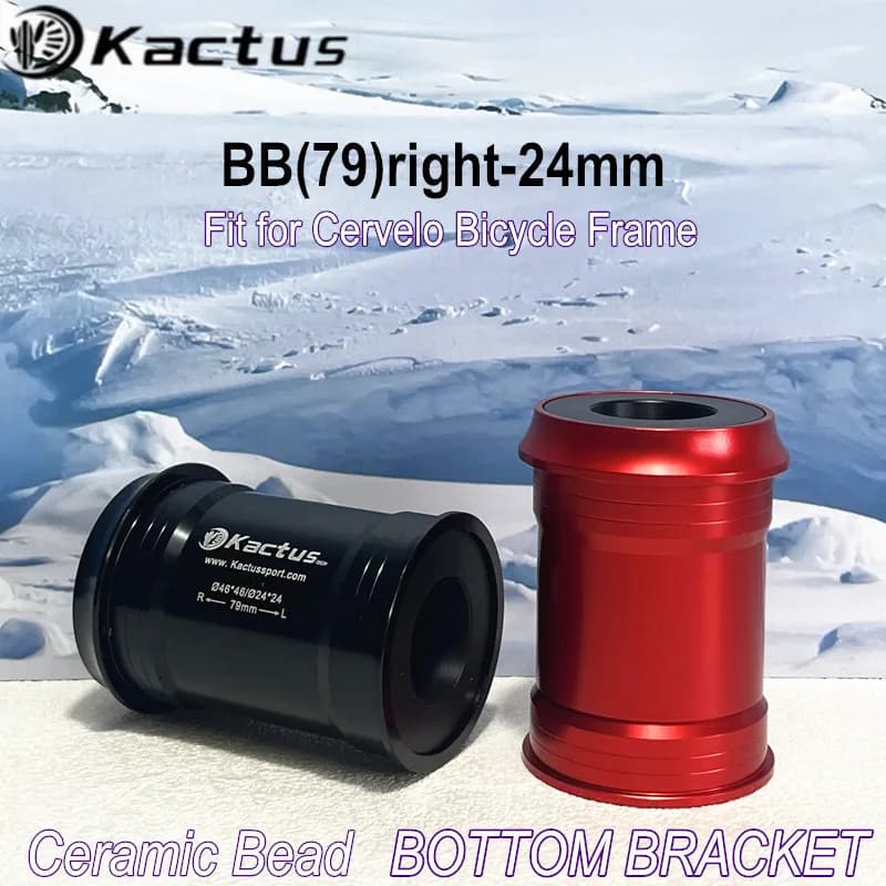 BB79 Bottom Brackets Axis 24mm Fit for Cervelo Bike Frame Pressfit 46mm Ceramic Bearing Adapt For SRAM GXP /SHIMANO Chainring