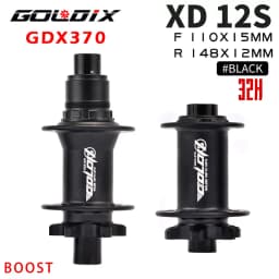 GOLDIX M370 Hub Ratchet 36T HG XD MS Disc Card Brake Mountain Bike Hub Bearing Bicycle Hubs 32 Holes Black 8/9/10/11/12Speed