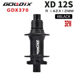 GOLDIX M370 Hub Ratchet 36T HG XD MS Disc Card Brake Mountain Bike Hub Bearing Bicycle Hubs 32 Holes Black 8/9/10/11/12Speed