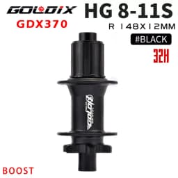 GOLDIX M370 Hub Ratchet 36T HG XD MS Disc Card Brake Mountain Bike Hub Bearing Bicycle Hubs 32 Holes Black 8/9/10/11/12Speed