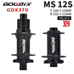GOLDIX M370 Hub Ratchet 36T HG XD MS Disc Card Brake Mountain Bike Hub Bearing Bicycle Hubs 32 Holes Black 8/9/10/11/12Speed