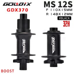 GOLDIX M370 Hub Ratchet 36T HG XD MS Disc Card Brake Mountain Bike Hub Bearing Bicycle Hubs 32 Holes Black 8/9/10/11/12Speed