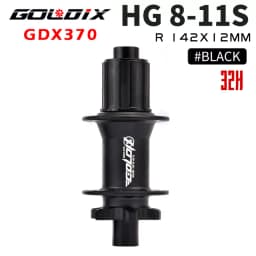 GOLDIX M370 Hub Ratchet 36T HG XD MS Disc Card Brake Mountain Bike Hub Bearing Bicycle Hubs 32 Holes Black 8/9/10/11/12Speed