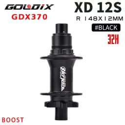 GOLDIX M370 Hub Ratchet 36T HG XD MS Disc Card Brake Mountain Bike Hub Bearing Bicycle Hubs 32 Holes Black 8/9/10/11/12Speed