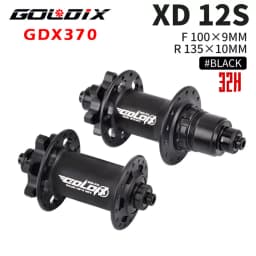GOLDIX M370 Hub Ratchet 36T HG XD MS Disc Card Brake Mountain Bike Hub Bearing Bicycle Hubs 32 Holes Black 8/9/10/11/12Speed