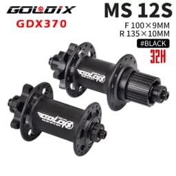 GOLDIX M370 Hub Ratchet 36T HG XD MS Disc Card Brake Mountain Bike Hub Bearing Bicycle Hubs 32 Holes Black 8/9/10/11/12Speed