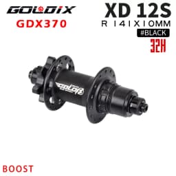 GOLDIX M370 Hub Ratchet 36T HG XD MS Disc Card Brake Mountain Bike Hub Bearing Bicycle Hubs 32 Holes Black 8/9/10/11/12Speed