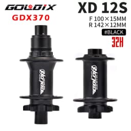 GOLDIX M370 Hub Ratchet 36T HG XD MS Disc Card Brake Mountain Bike Hub Bearing Bicycle Hubs 32 Holes Black 8/9/10/11/12Speed
