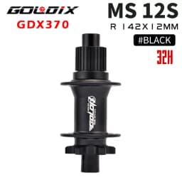 GOLDIX M370 Hub Ratchet 36T HG XD MS Disc Card Brake Mountain Bike Hub Bearing Bicycle Hubs 32 Holes Black 8/9/10/11/12Speed