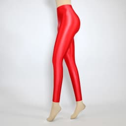 2021 Sexy Satin Glossy High Waist Sport Women Fitness Shiny Yoga Pants Tights Leggings High Elastic