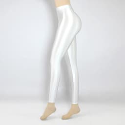 2021 Sexy Satin Glossy High Waist Sport Women Fitness Shiny Yoga Pants Tights Leggings High Elastic