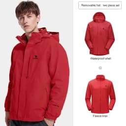 GOLDEN CAMEL Hiking Jackets Women 3 In1 Detachable Heated Fleece Jacket for Men Winter Coats Waterproof Windbreakers Clothes