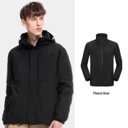 GOLDEN CAMEL Hiking Jackets Women 3 In1 Detachable Heated Fleece Jacket for Men Winter Coats Waterproof Windbreakers Clothes