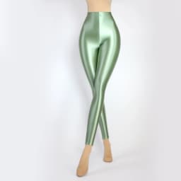 XClocKNYoung satin glossy pants High Waist Sport Women Fitness Shiny Yoga Pants Tights Leggings High Elastic glossy leggings
