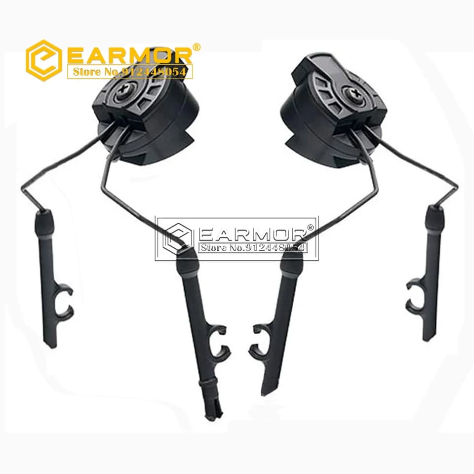 EARMOR Tactical Headset ARC Helmet Rails Adapter Ops-Core FAST Helmet Suitable for PELT Comtac Headset 360 Degree Rotating