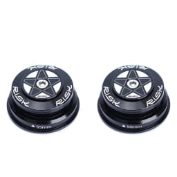 RISK MTB Bike Road Bicycle Headset 44-56/44-55 CNC 1 1/8"-1 1/2" 1.5 Tapered Tube fork Straight Tube Al Alloy Double Bearing