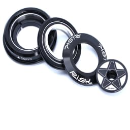 RISK MTB Bike Road Bicycle Headset 44-56/44-55 CNC 1 1/8"-1 1/2" 1.5 Tapered Tube fork Straight Tube Al Alloy Double Bearing