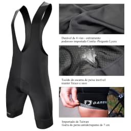 DAREVIE Cycling Bib Shorts 3D Gel Pad 6H Ride Men Cycling Shorts Downhill Pro Team Men Cycling Shorts Breathable 7CM Leg Gripper